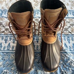 G.H. Bass & Co. Two-Tone Leather Duck Boots